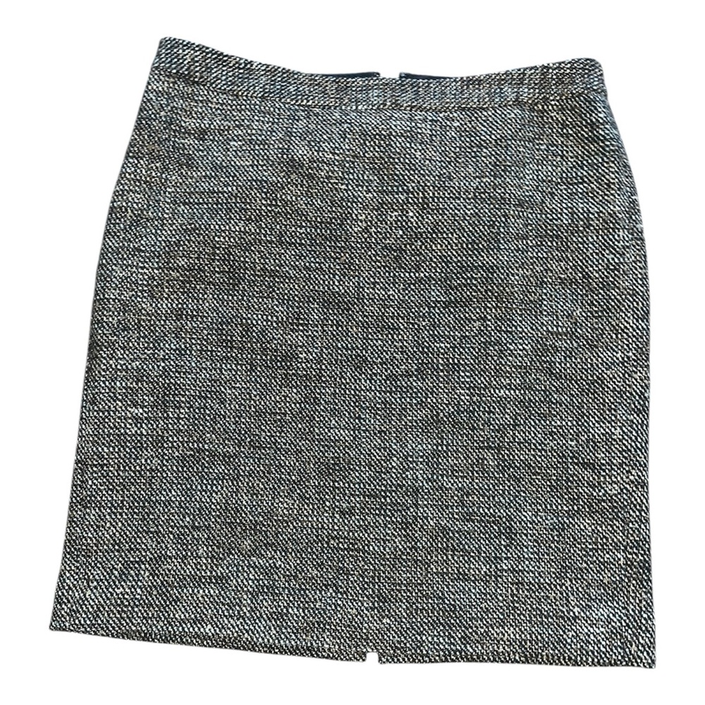 Ann Taylor Classic Black & White Tweed Pencil Skirt